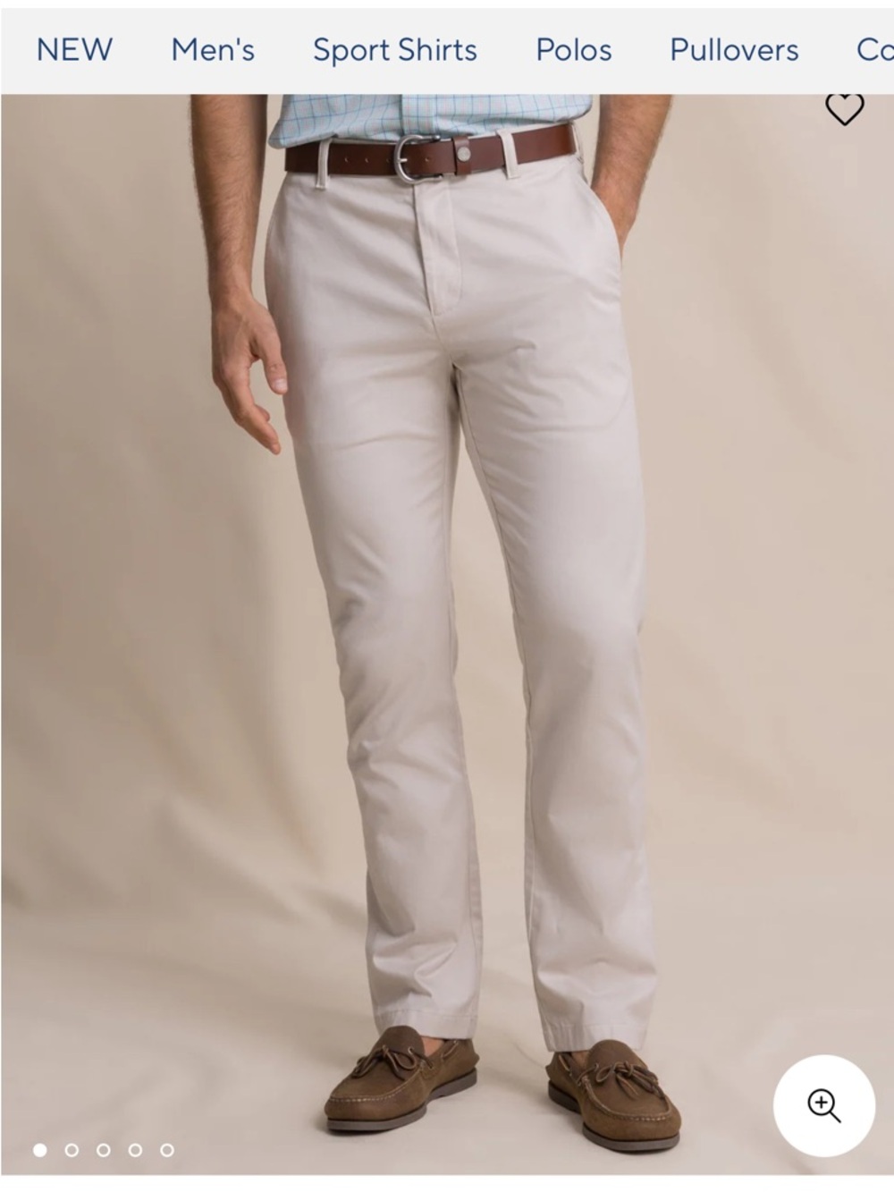 Southern Tide Men's Straight-Leg Chinos in Khaki - Picture 3 of 7